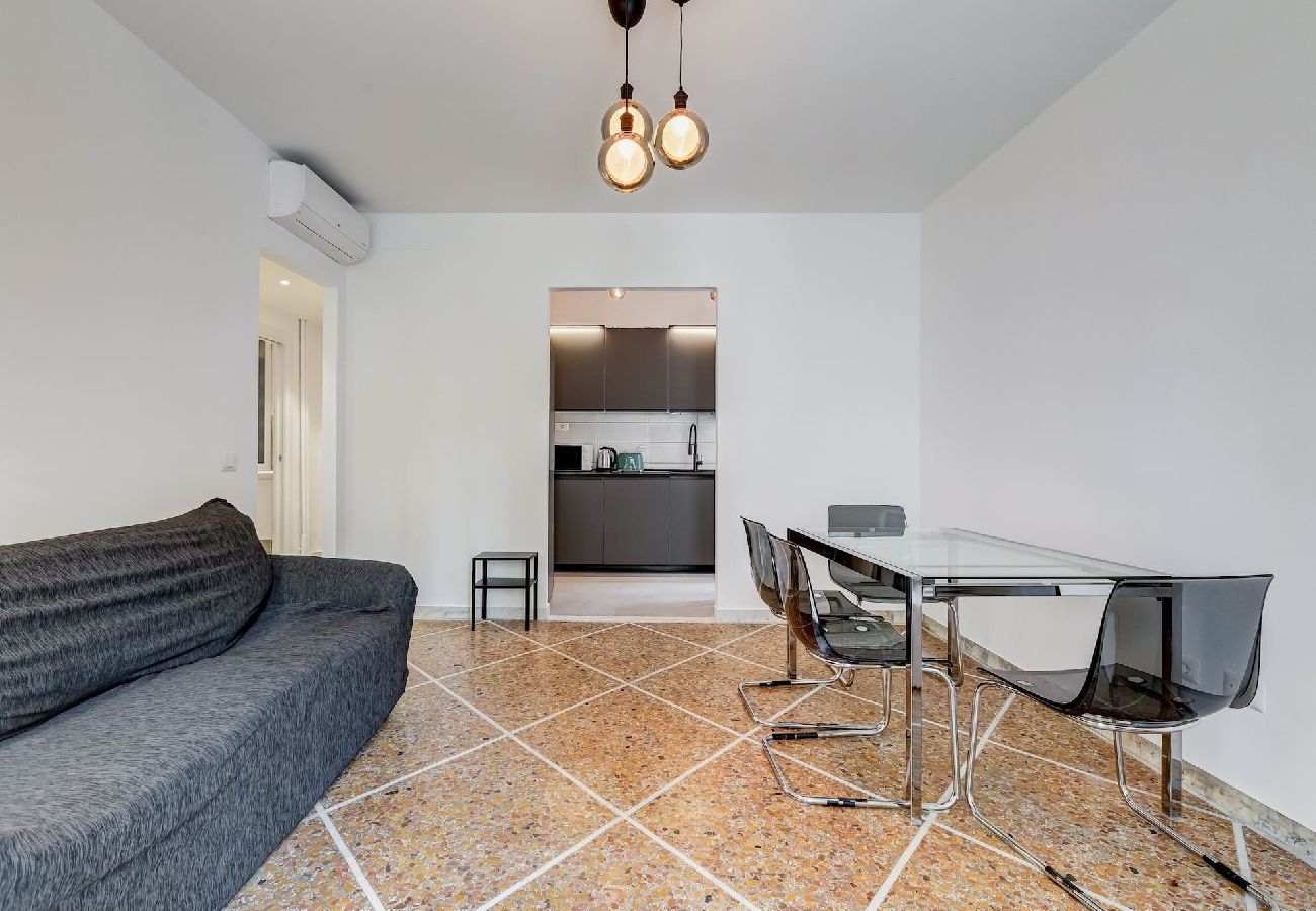 Living room and kitchen view