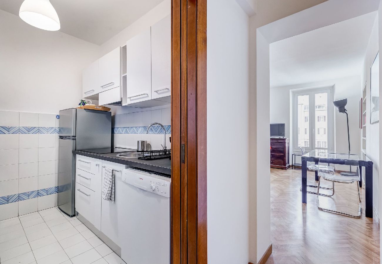 Kitchen and living room